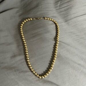 Classic Gold Beaded Necklace